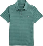 vineyard vines Kids' Bradley Stripe Stretch Polo