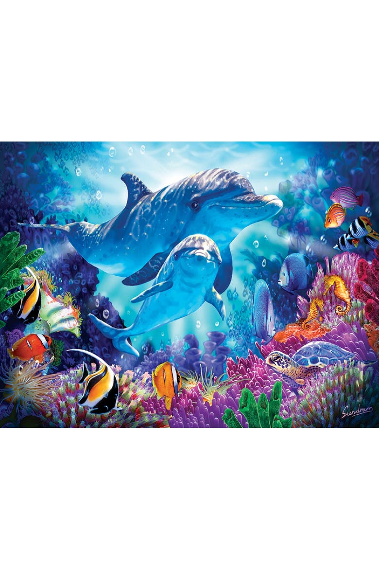 Dolphin Guardian 500 piece Jigsaw Puzzle for Adults, Alternate, color, Multicolor