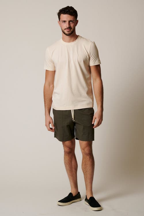 Leisure Lab Everyday Cotton Modal T-shirt In Eggshell