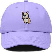 Dalix Leaping Corgi Embroidered Cap