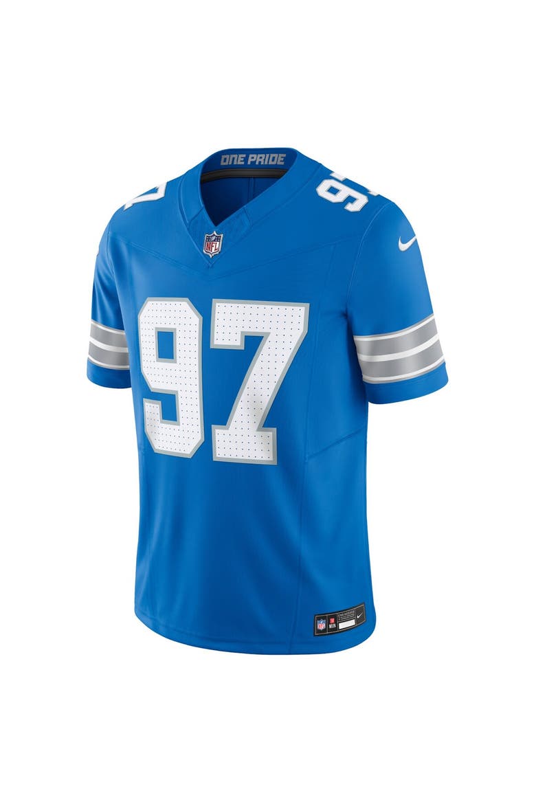 Men's Nike Aidan Hutchinson Blue Detroit Lions Vapor F.U.S.E. Limited Jersey, Alternate, color, Blue