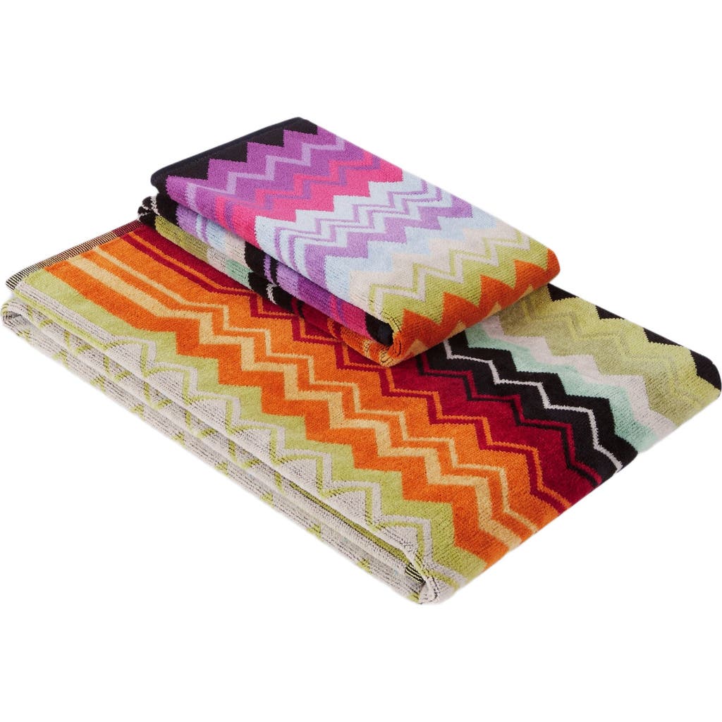 Shop Missoni Home Giacomo 2-piece Set In Orange