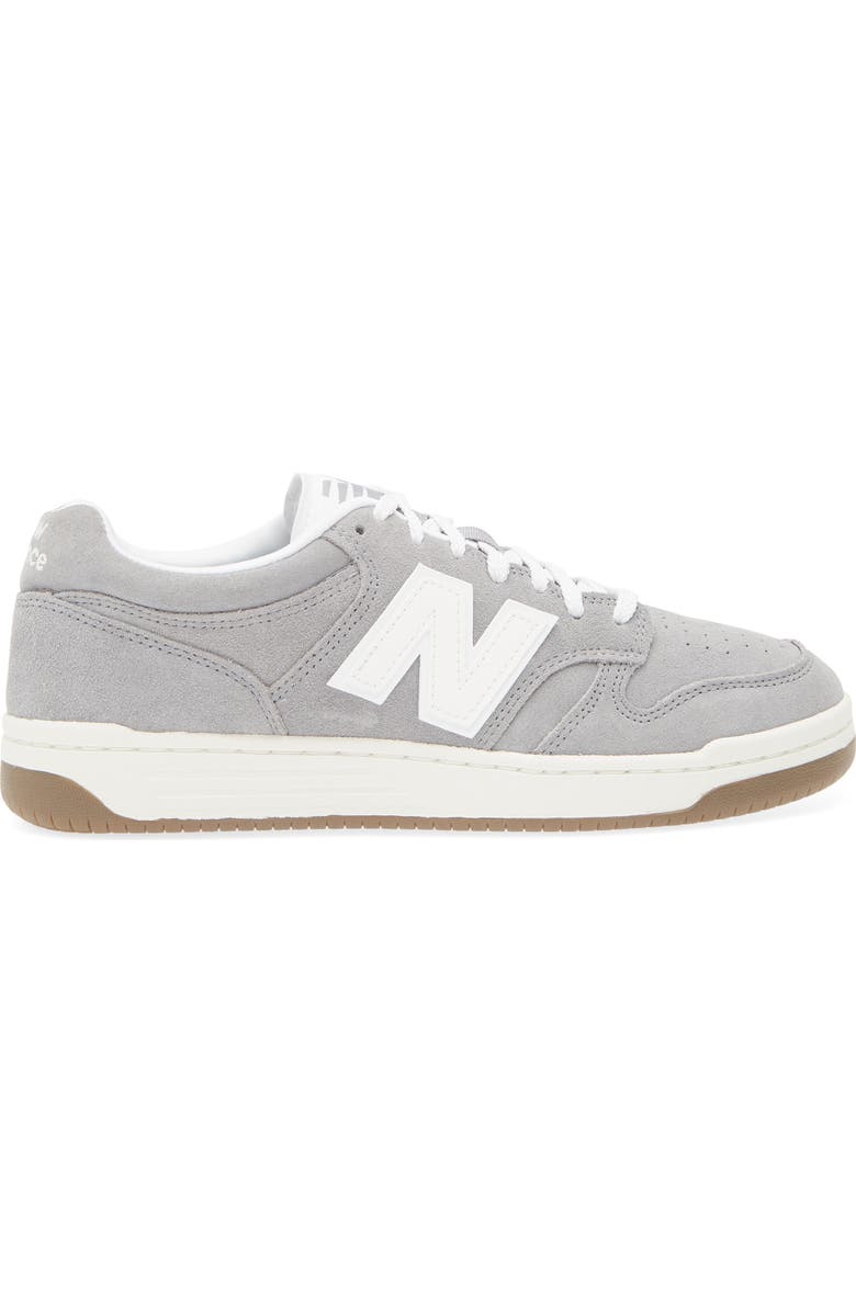 New Balance 480 Basketball Sneaker, Alternate, color, Slate Grey/ Sea Salt