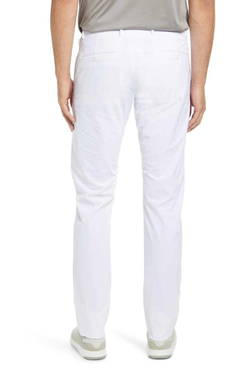 Men's Active Stretch Flat Front Pants, Alternate, color, WHITE