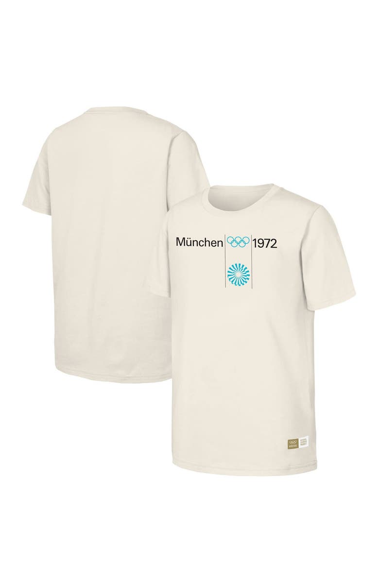Outerstuff Men's Natural 1972 Munich Games Olympic Heritage T-Shirt, Alternate, color,