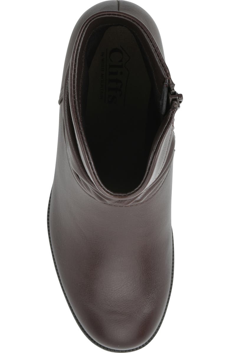 CLIFFS BY WHITE MOUNTAIN Durbon Scrunch Bootie, Alternate, color, Dk Brown/ Smooth