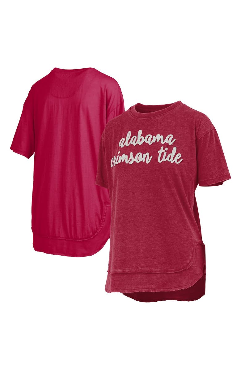PRESSBOX Women's Pressbox  Crimson Alabama Crimson Tide Poncho T-Shirt, Alternate, color, Crimson