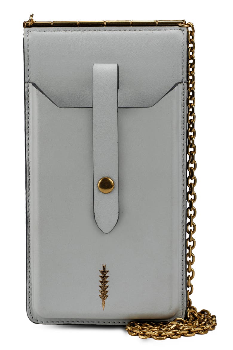 Nora Phone Leather Crossbody Bag, Main, color, MIST