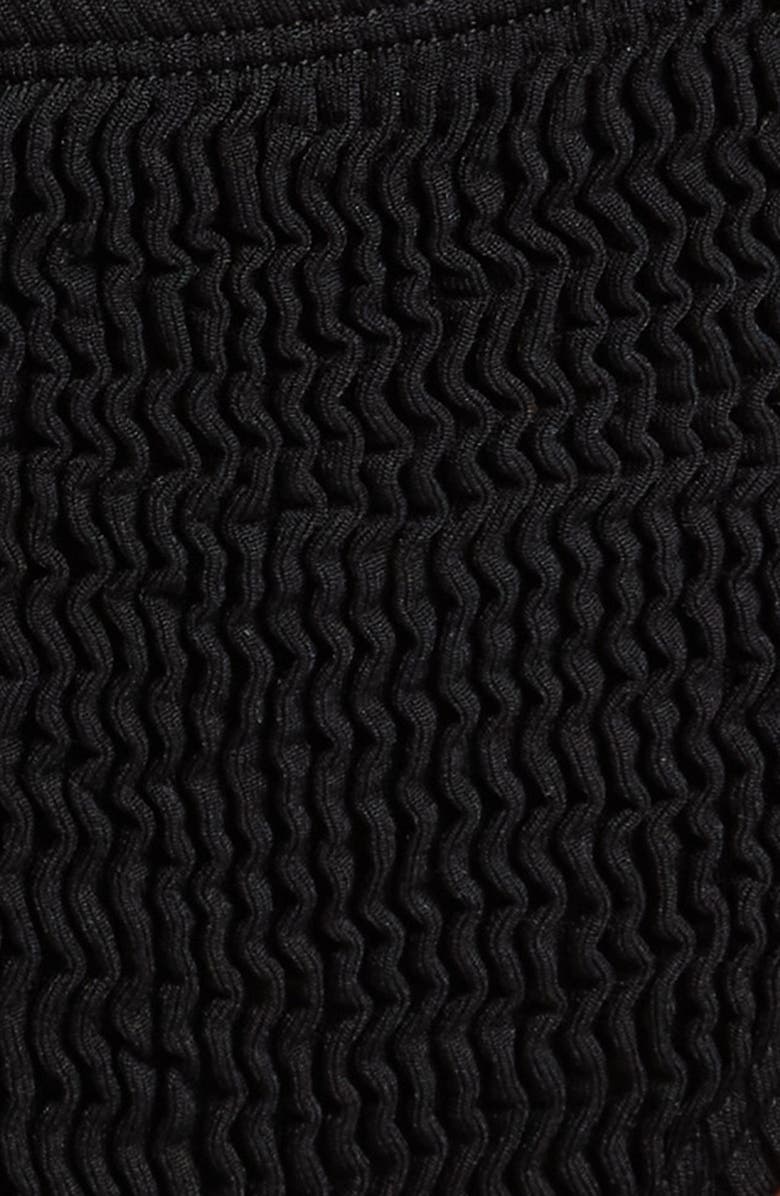 CLEONIE Ripple Bikini Bottoms, Alternate, color, Noir