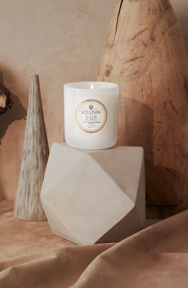 Voluspa Suede Blanc Classic Candle, Alternate, color, Suede Blanc