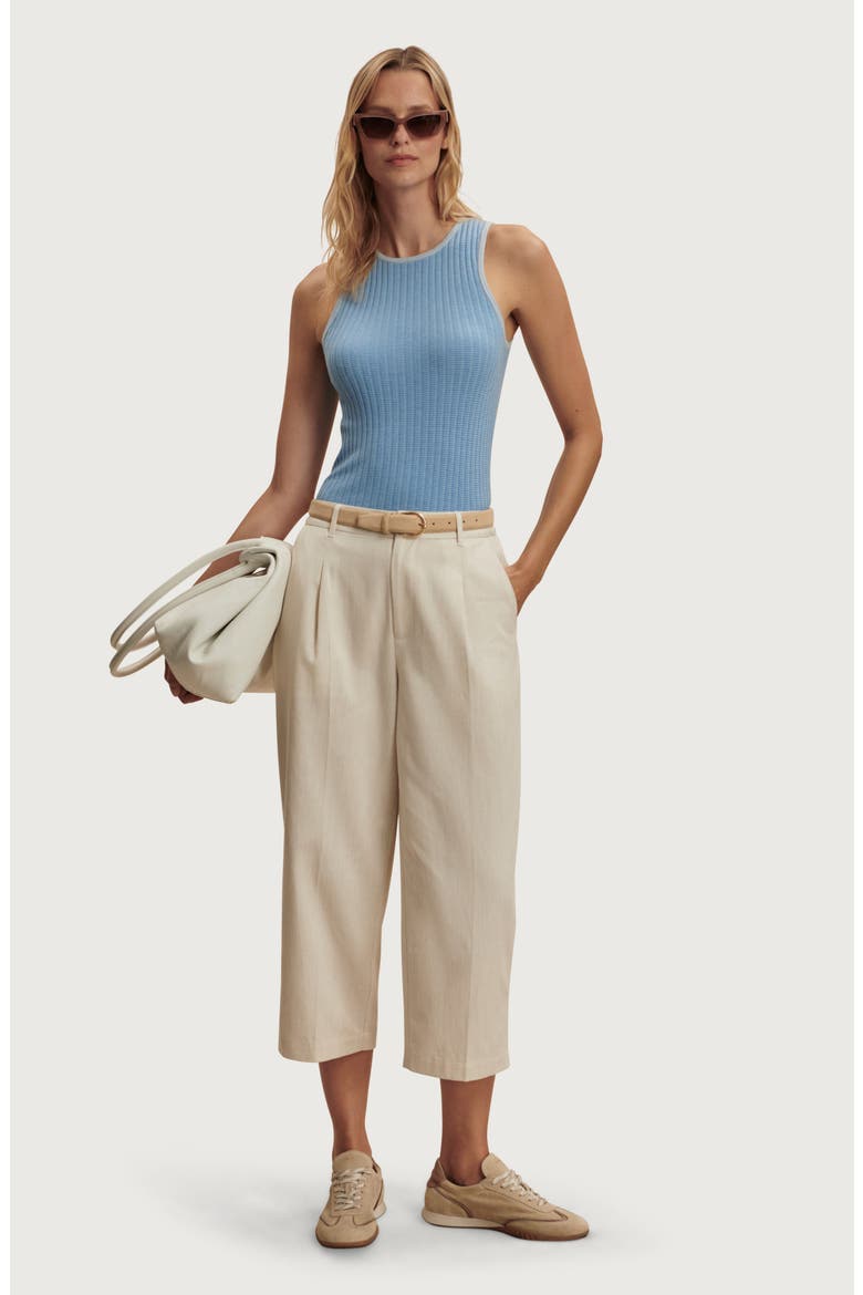 Hanson Rib Knit Tank, Alternate, color, MIST BLUE