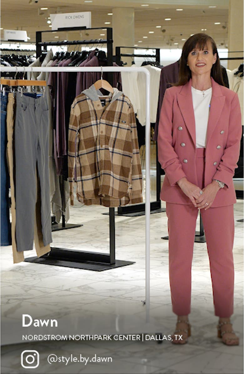 Lopes Hooded Plaid Flannel Button-Up Shirt, sales video thumbnail