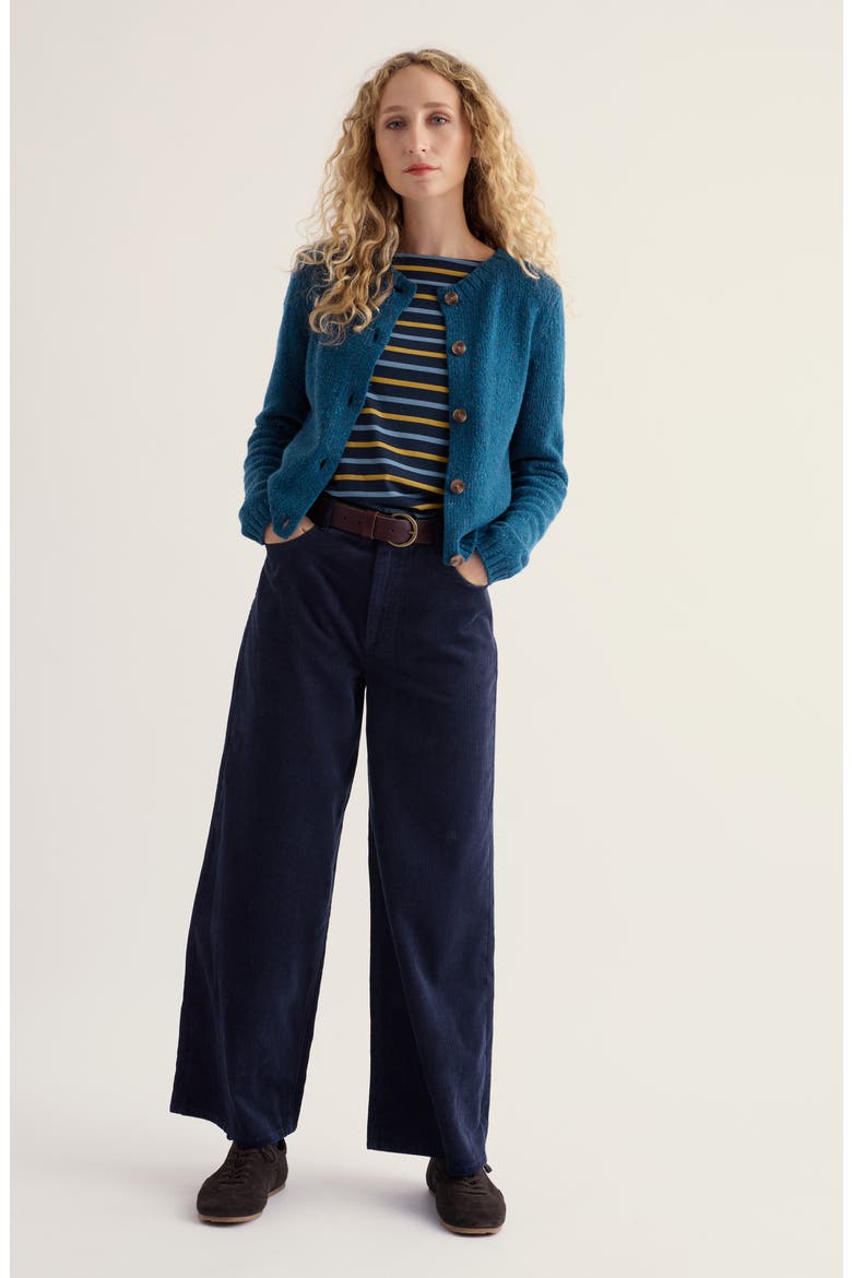 Dawson Pick Merino Wool Blend Cardigan, Alternate, color, RAINCLOUD