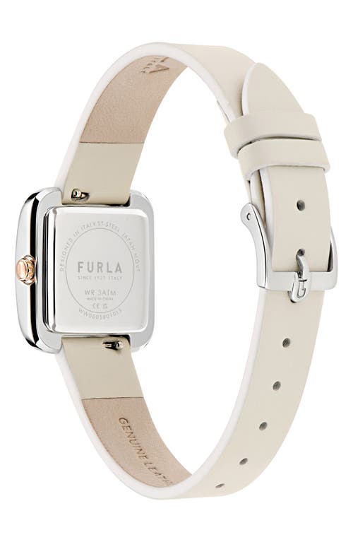 Furla Heritage Crystal Square Rose Gold Tone Bracelet Watch, 27.5mm In Multi