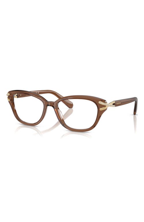 Swarovski 54mm Pillow Optical Glasses In Transparent