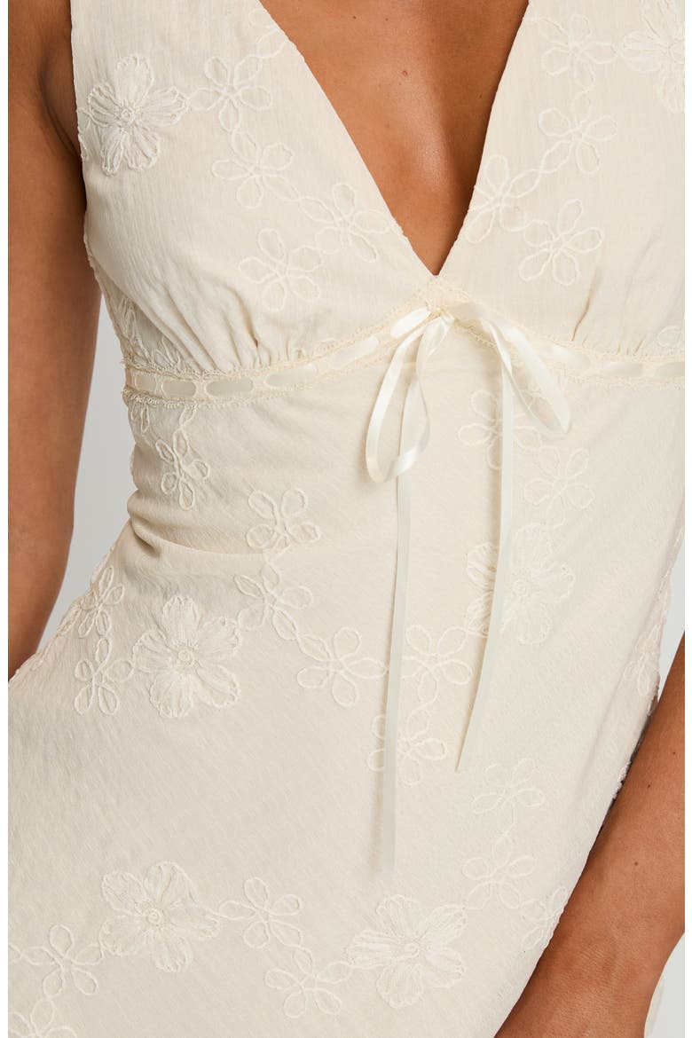 Feeling Alive Embroidered Minidress, Alternate, color, WHITE
