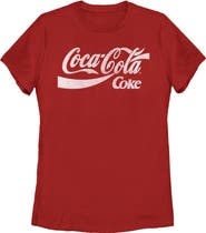Coca Cola Women's Coca Cola Distressed Classic Logos Graphic T-Shirt