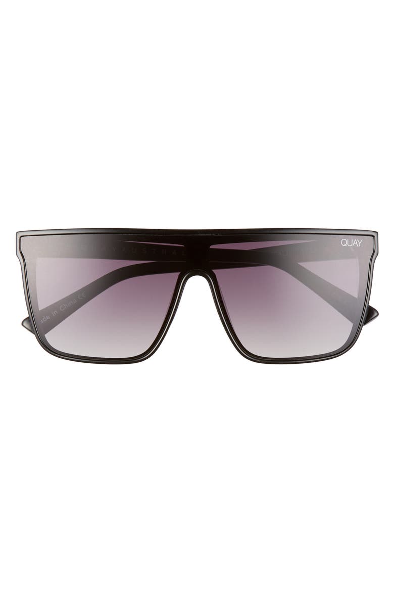 Night Fall 52mm Gradient Flat Top Sunglasses, Main, color, BLK SMK