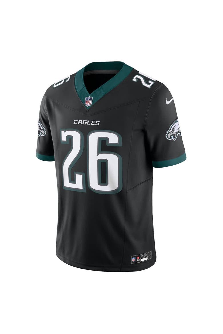 Men's Nike Saquon Barkley Black Philadelphia Eagles Vapor F.U.S.E. Limited Jersey, Alternate, color, Black