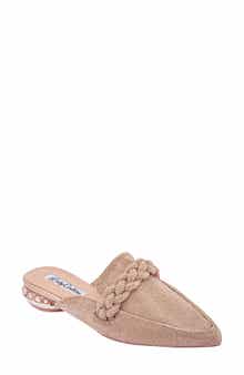 LADY COUTURE Micro Rhinestone Loafer Mule