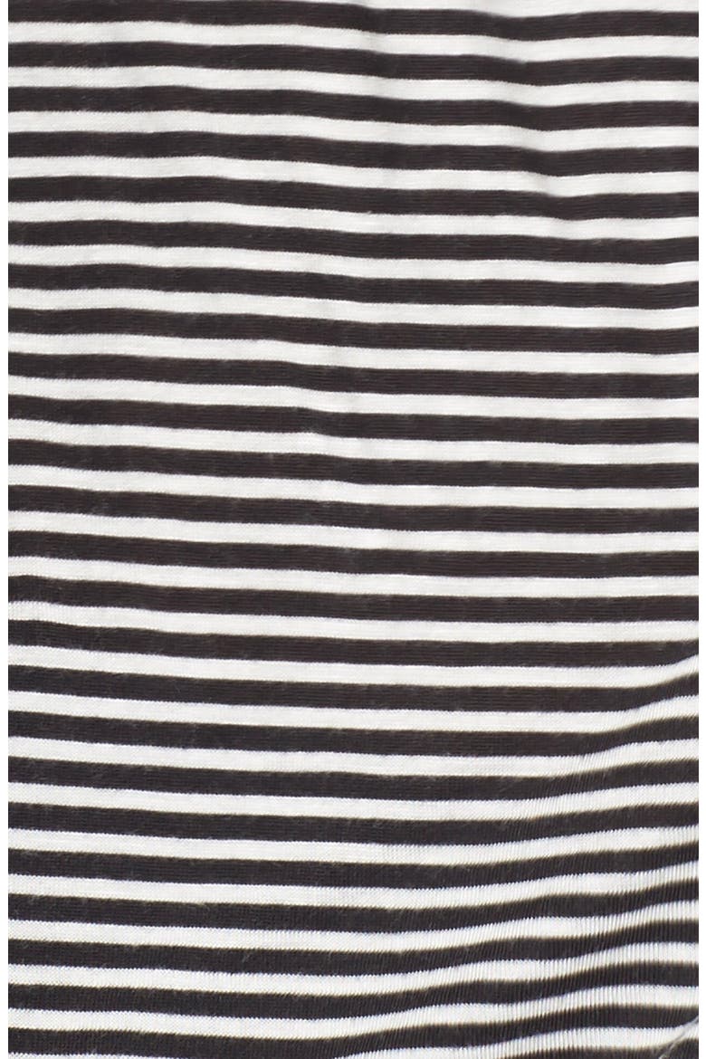 Long Sleeve Stripe Tee, Alternate, color, BLACK