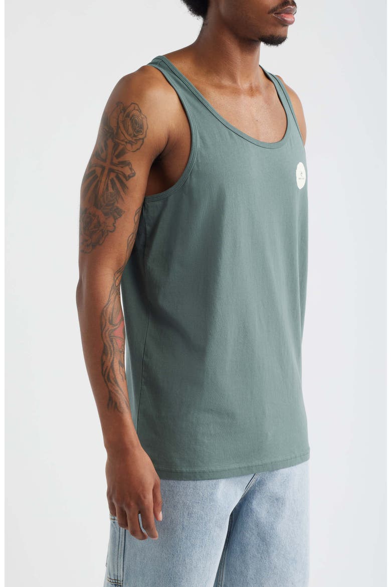 Made For Cotton Graphic Tank, Alternate, color, MOSS
