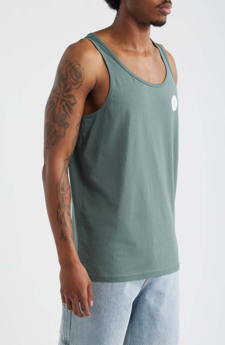 Rip Curl Made For Cotton Graphic Tank, Alternate, color, Moss