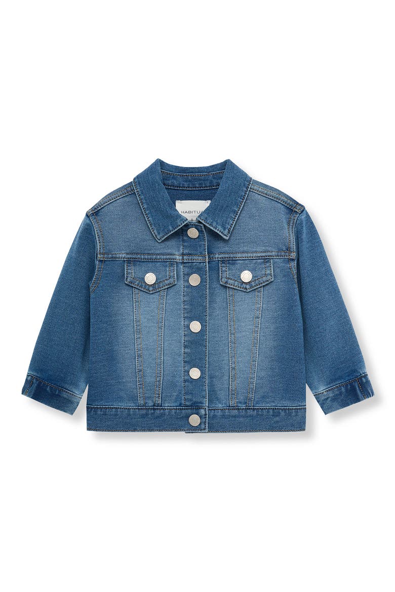 Kids' Stretch Denim Jacket, Main, color, MEDIUM STONE