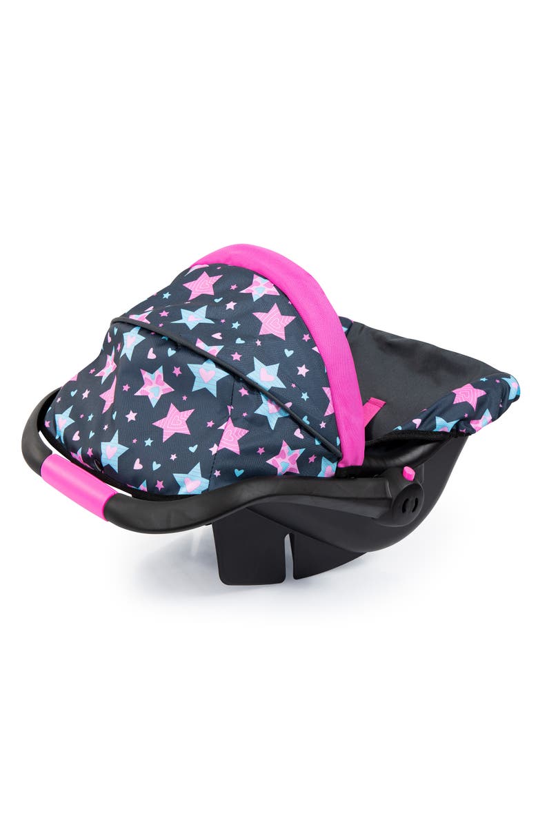 Bayer Design Car Seat Turquoise Stars, Fits Dolls Up To 18 Inches, Alternate, color, Multicolored