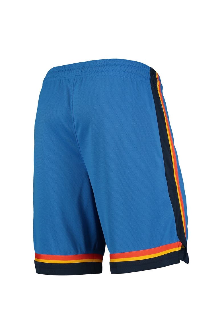 Men's Nike Blue 2019/20 Oklahoma City Thunder Icon Edition Swingman Shorts, Alternate, color, Blue