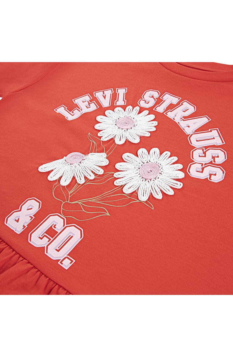 Levi's Kids' Peplum Graphic T-Shirt, Alternate, color, Poppy Red