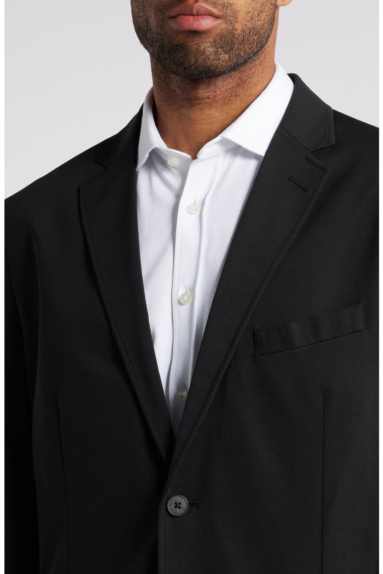 XC Flex® Solid Black Knit Sport Coat, Alternate, color, BLACK