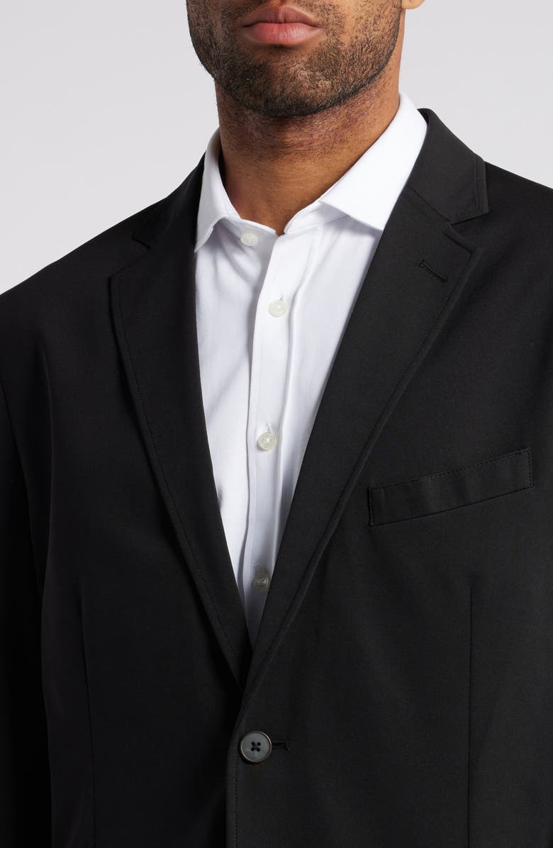 Johnston & Murphy XC Flex<sup>®</sup> Solid Black Knit Sport Coat, Alternate, color, Black