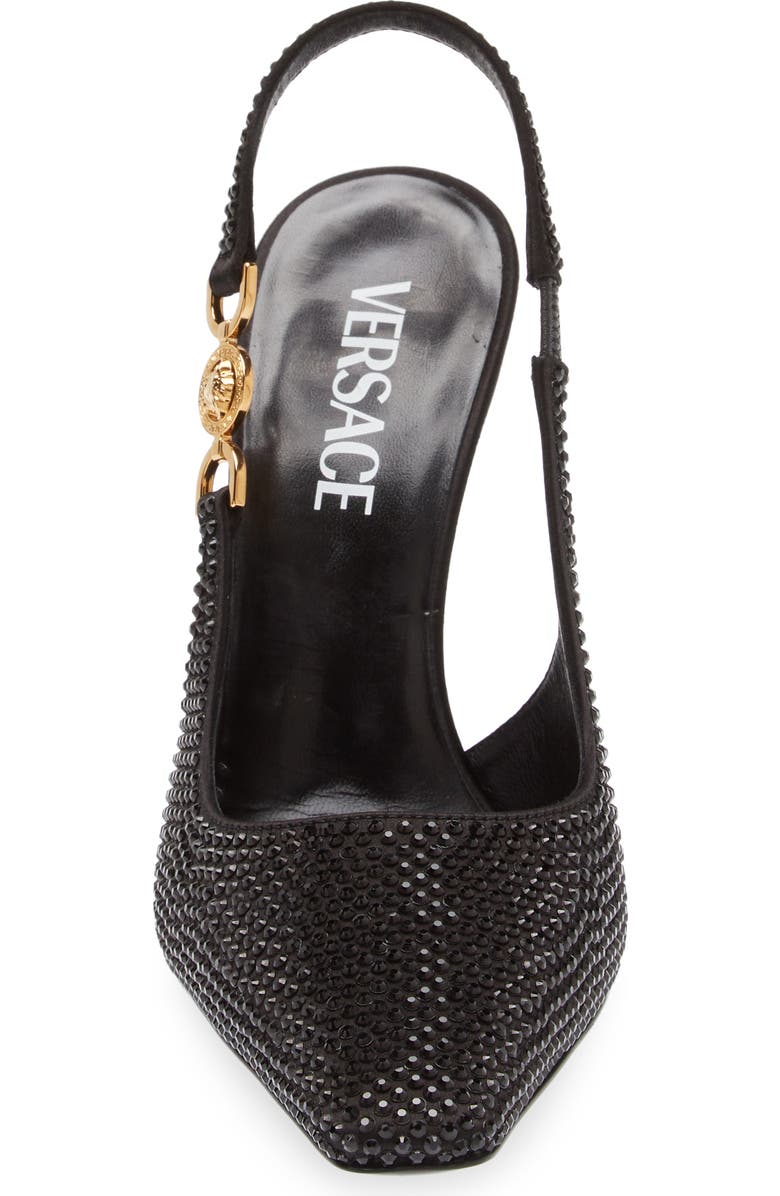 Versace Crystal Slingback Pump, Alternate, color,