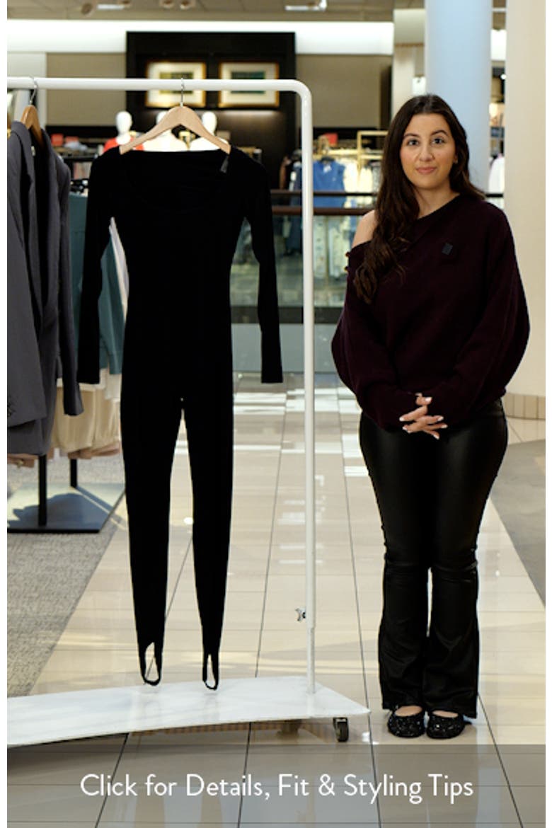 Naked Scoop Neck Long Sleeve Jumpsuit video