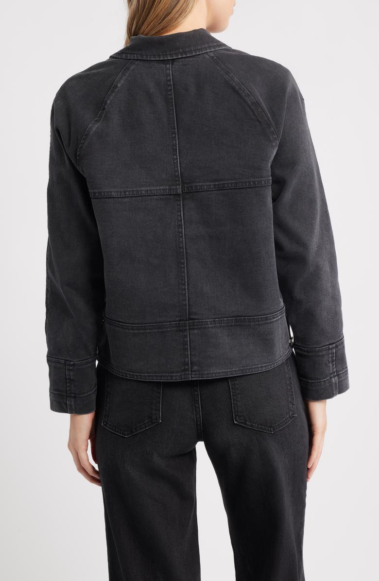 CITY BLUES Spliced Denim Jacket, Alternate, color, Dark Vintage Wash