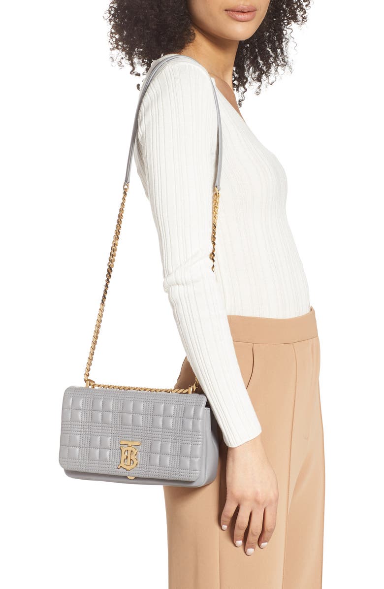 Burberry Small Lola Quilted Lambskin Bag, Alternate, color,