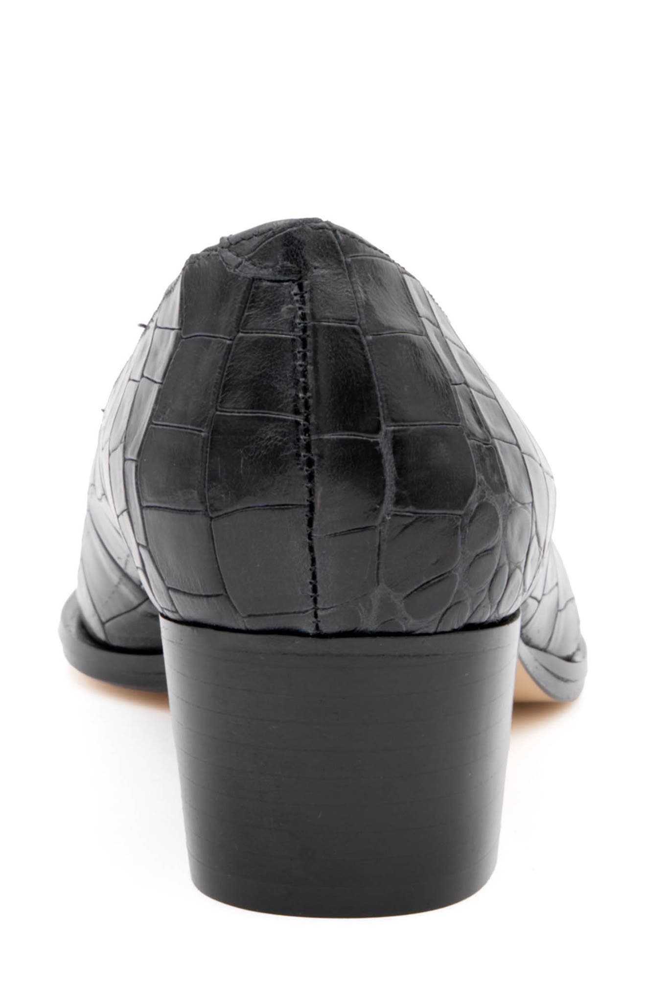 Amalfi by Rangoni Persiana Pointed Toe Pump, Alternate, color, Nero Cocco Bengala