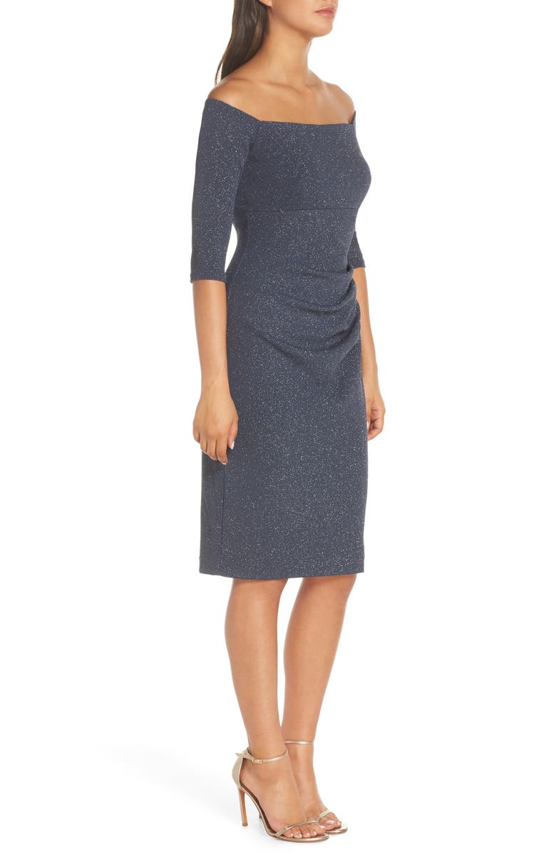 Eliza J Off the Shoulder Sheath Dress, Alternate, color,