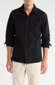 Rhythm Classic Linen & Cotton Button-Up Shirt