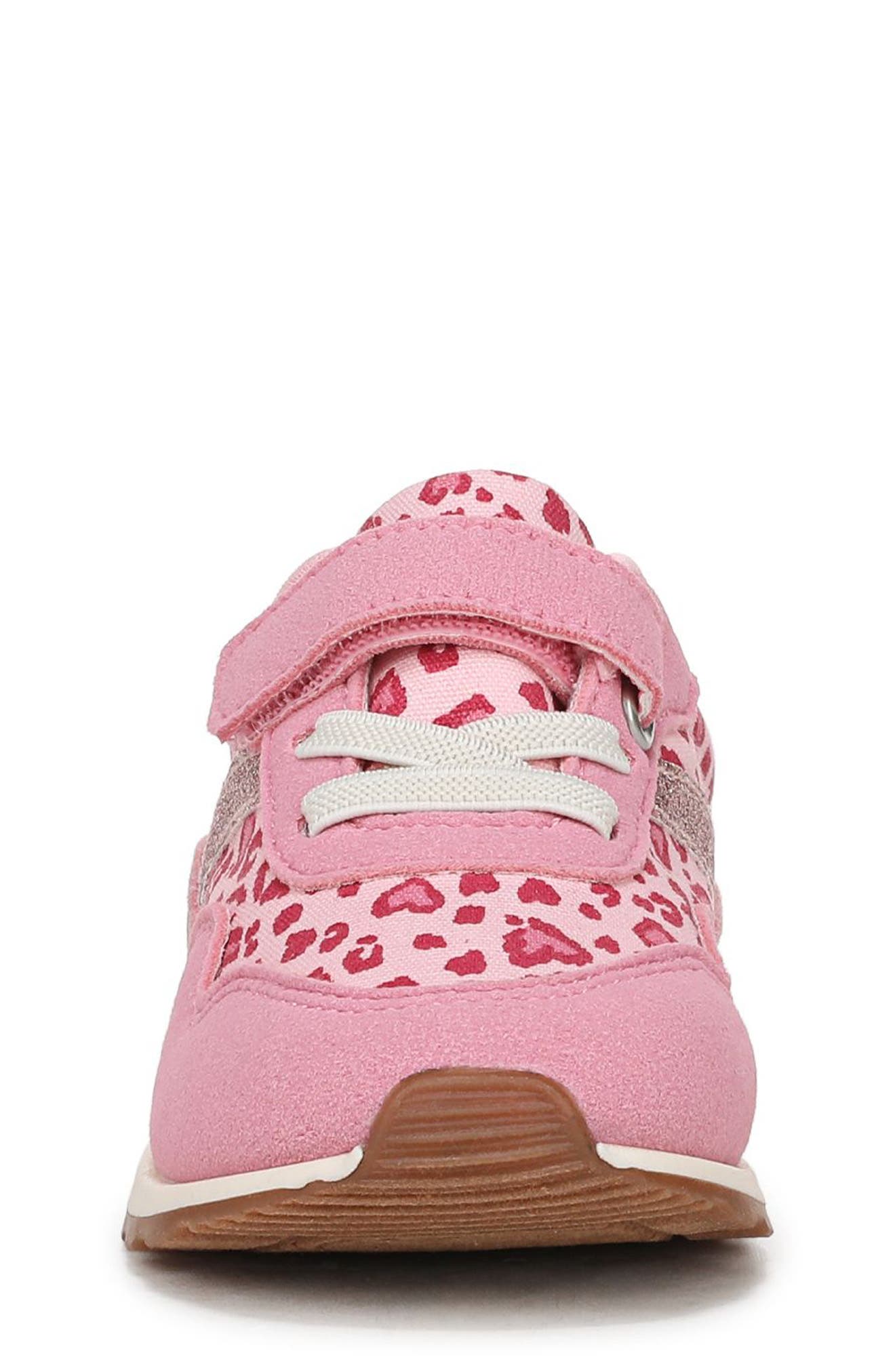 Blowfish Malibu Kids' Valley Sneaker, Alternate, color, Pink Leopard Print Faux Suede
