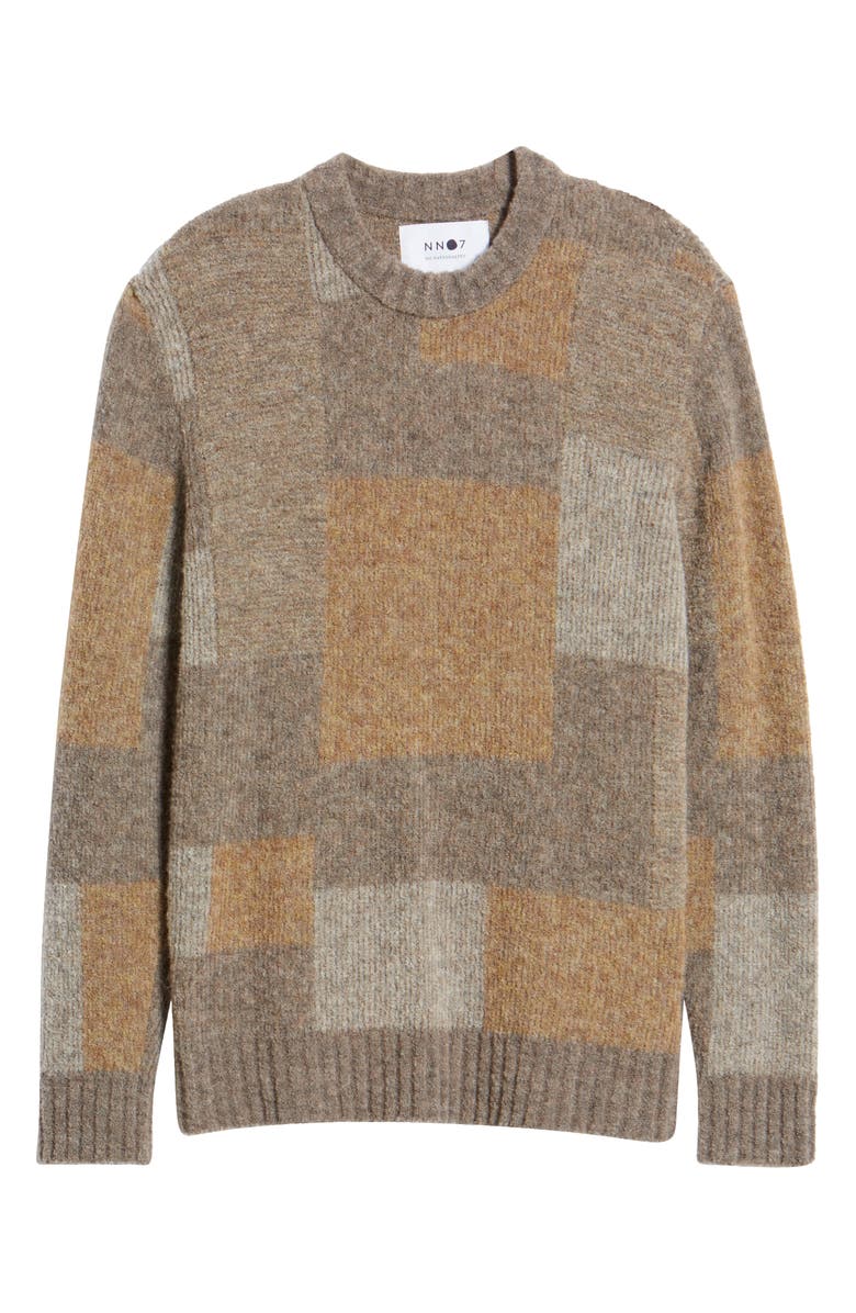 NN07 Brady Patchwork Intarsia Wool Blend Sweater, Alternate, color, 