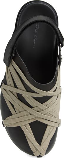 サンダル RICK OWENS  Megalace leather slingback clogs Rick Owens Megalace Granola Slingback Clog (Men) | Nordstrom