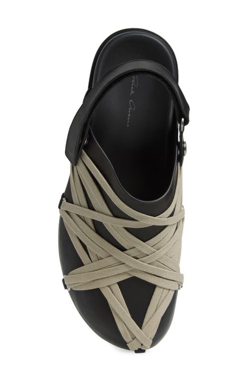 Rick Owens Concordians Megalaced Mules In Black