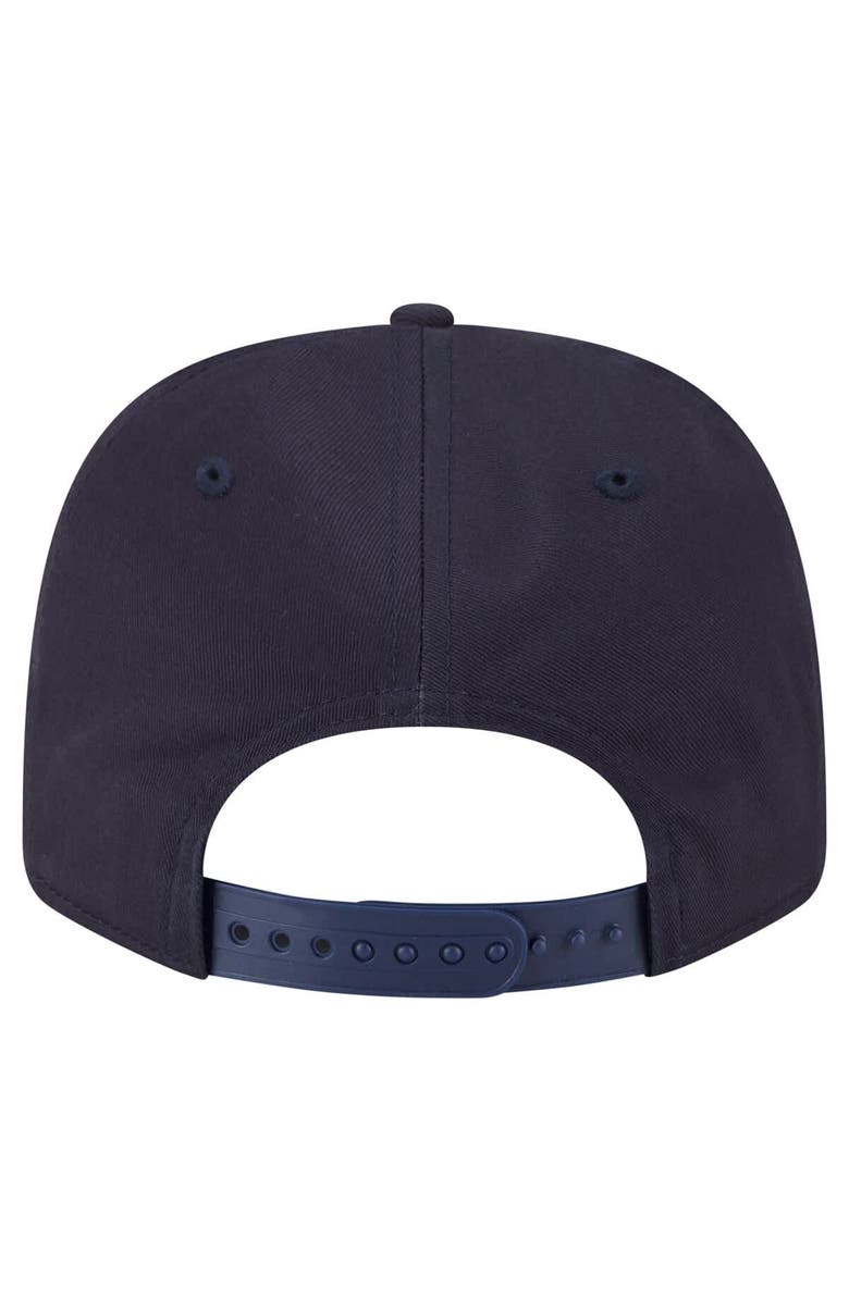 New Era Men's New Era Navy Atlanta Braves Circle Patch 9SEVENTY Stretch-Snap Hat, Alternate, color, 