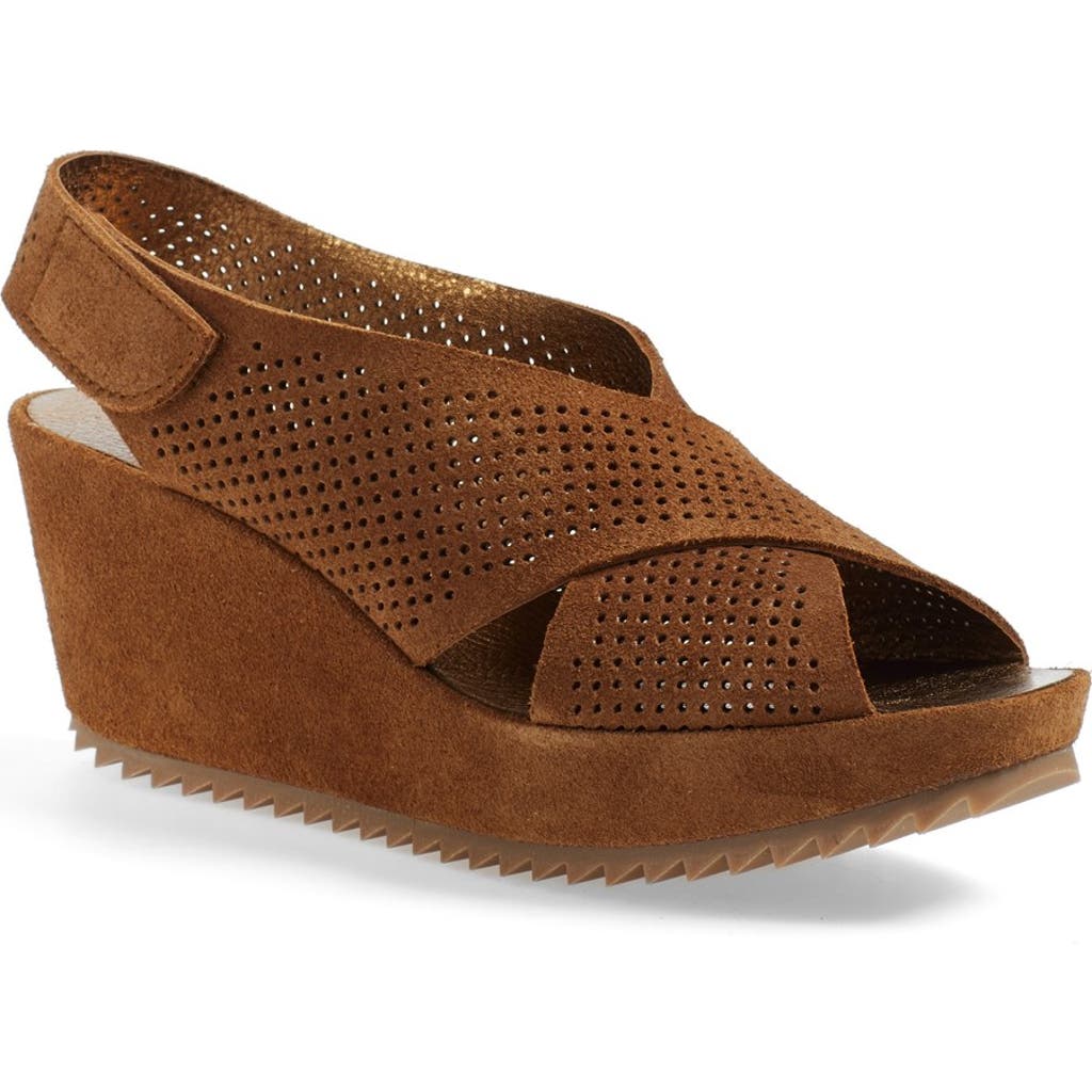 Pedro Garcia 'frigg' Wedge Sandal In Brown
