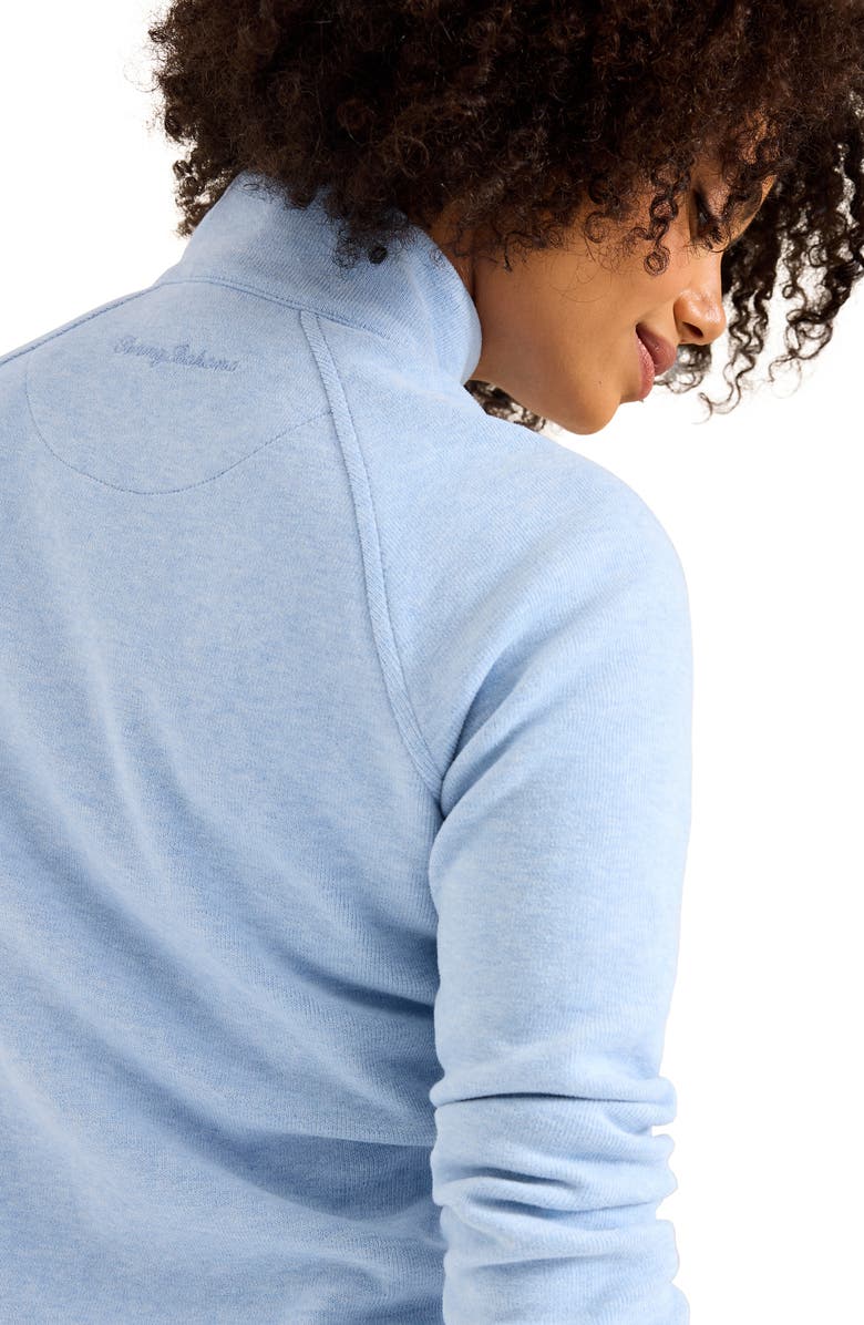 Tommy Bahama New Aruba Zip Jacket, Alternate, color, Light Sky Heather