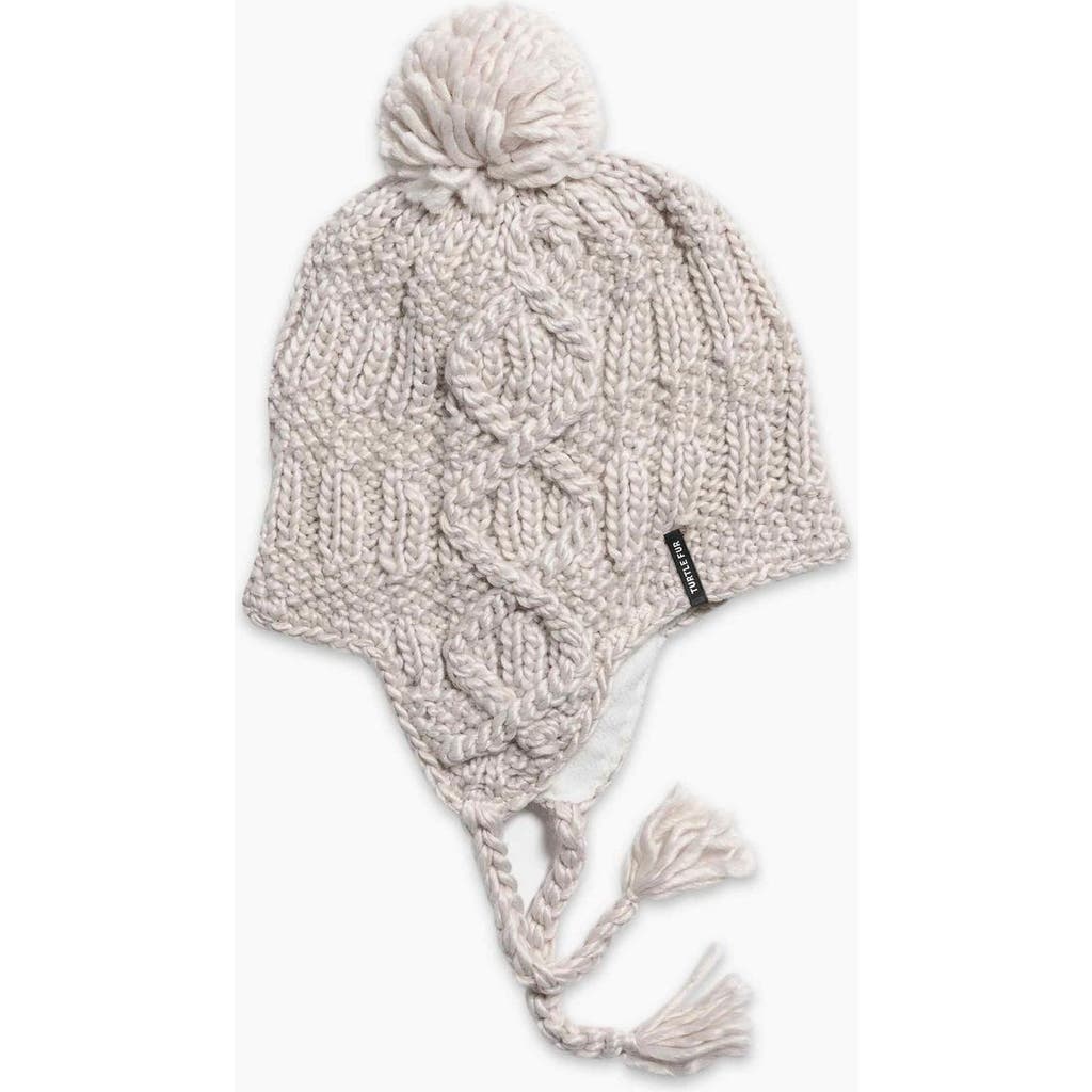 Turtle Fur Merino Wool Gianna Earflap Beanie In Neutral