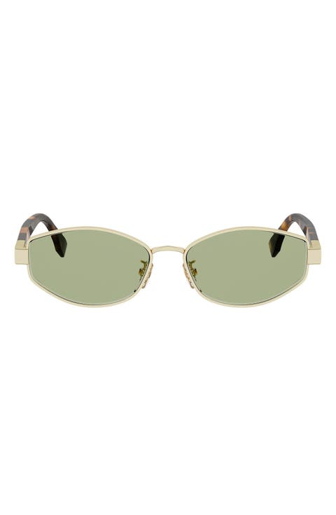 Baguette 56mm Geometric Sunglasses