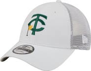 New Era Men's New Era White Minnesota Twins Flag 9FORTY Trucker Adjustable Hat